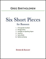 Six Short Pieces for Solo Bassoon P.O.D. cover